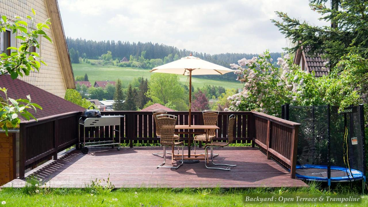 Entire House In Schwarzwald With Mountain View, Private Sauna, Gym, Garden And Terraces Unterkirnach Extérieur photo